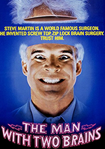 The Man With Two Brains poster