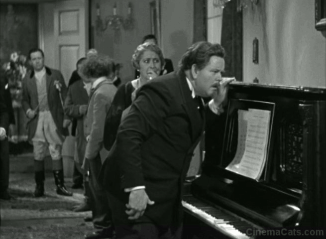 Ants in the Pantry - Three Stooges and cats jumping out of piano animated gif