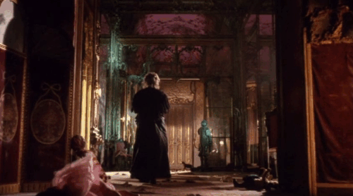 Black Sabbath - I I tre volti della paura - maid Milly Monti walking toward doorway with cats running around her animated gif