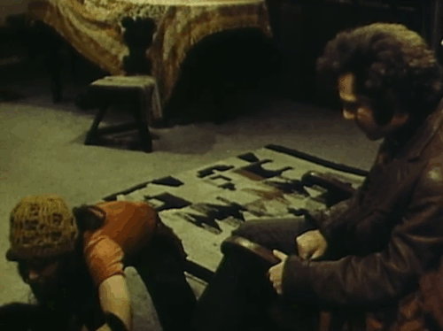 Born to Win - Parm Karen Black introducing J George Segal to black cat Norman animated gif