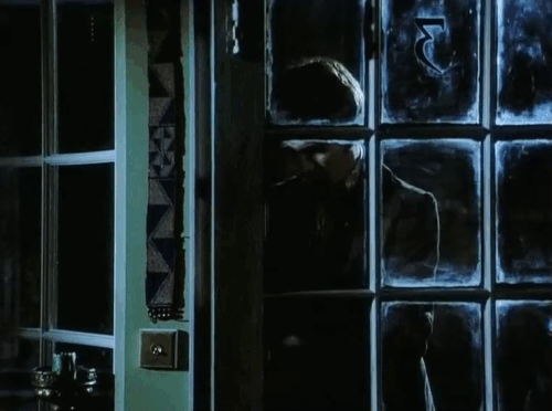 Craze - Ronnie Martin Potter startled by Spring Loaded Cat animated gif