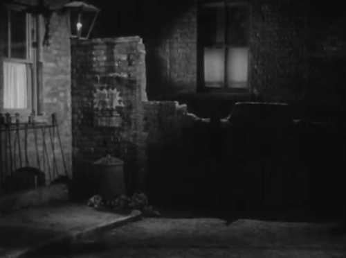 Date with Disaster - black cat running away from Tracey William Hartnell animated gif