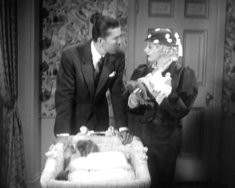 Disgraced - Gay Helen Twelvetrees and Kirk Bruce Cabot looking at kittens and lifting mama cat into bassinet animated gif