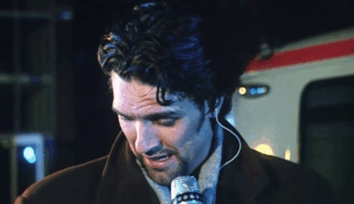 Final Hour - Sidste Time - Nicoline Lena Laub Oksen watching Mickey Holm Peter Jorde address brown tabby cat and then kick at the animal animated gif