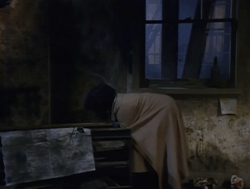 The Jeffersons - And the Doorknobs Shined Like Diamonds - Louise Isabel Sanford picking up and holding ginger and white tabby cat animated gif