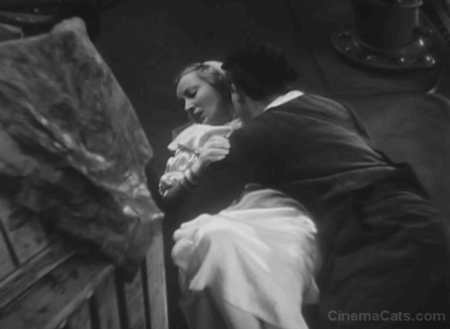 L'Atalante - cats running over Juliette Dita Parlo and Jean Jean Dast&eacute; on deck animated gif