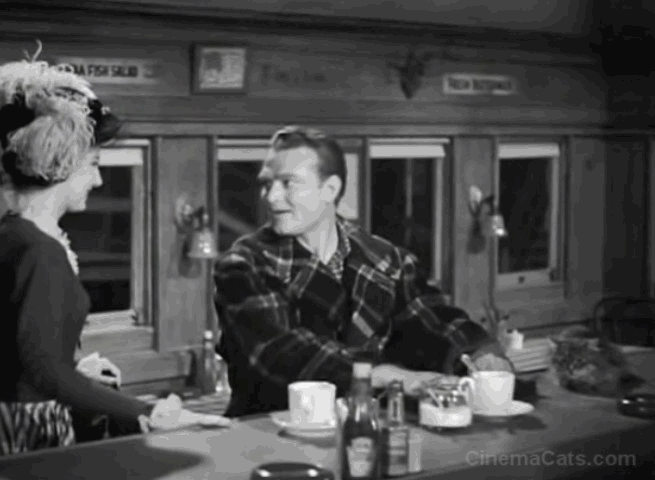 Merton of the Movies - Merton Red Skelton places cat on head instead of cap animated gif