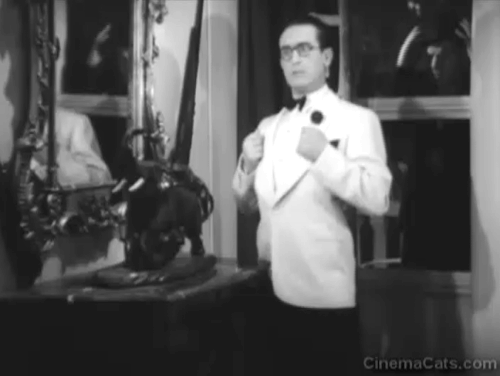 The Milky Way - Burleigh Harold Lloyd howling causing black kitten arching back