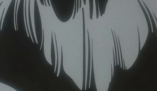 Neo Tokyo - cartoon longhair black and white cat Cicerone running away down hall animated gif