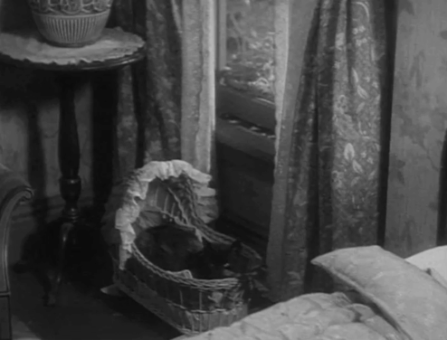 Politics - Ivy Polly Moran grabbing black cat from bassinet and pushing him out window animated gif