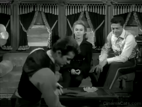 The Wild Wild West - The Night of the Dancing Death - James T. West Robert Conrad flipping cat to floor