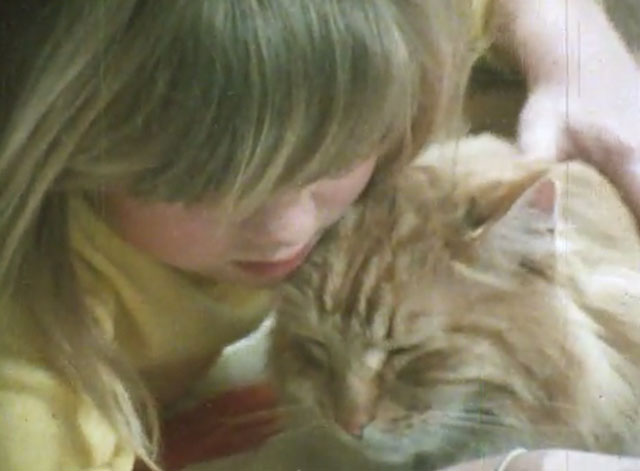 Alexander Baxter - longhair ginger tabby cat being hugged by little girl Debbie Nicole Marie Torrence
