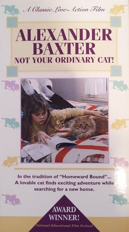 Alexander Baxter - VHS tape release of Alexander Baxter Not Your Ordinary Cat