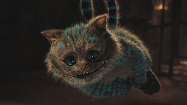 Alice in Wonderland - Cheshire Cat floating in jail cell