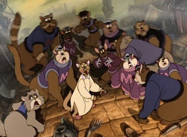 An American Tail - Cats scared by secret weapon built by mice