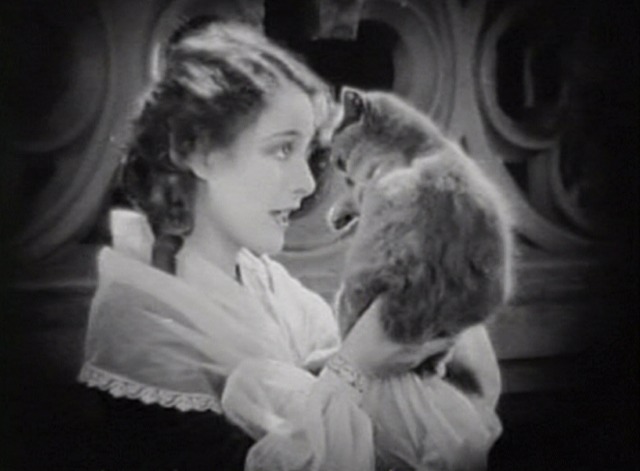 Bardelys the Magnificent - Roxalanne de Lavedan Eleanor Boardman with face to gray kitten
