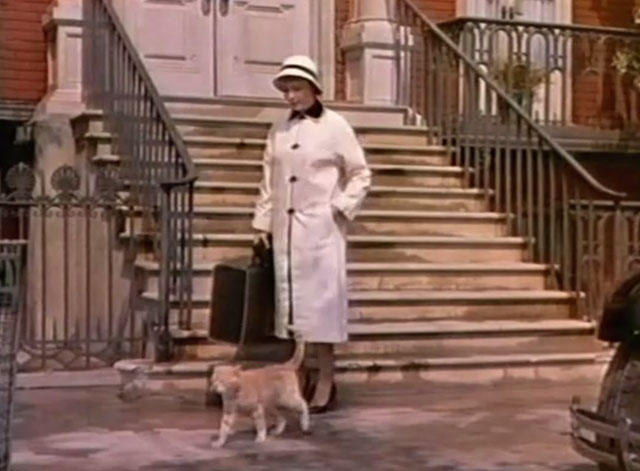 Beau James - Betty Compton Vera Miles walking with ginger tabby cat Tom Orangey