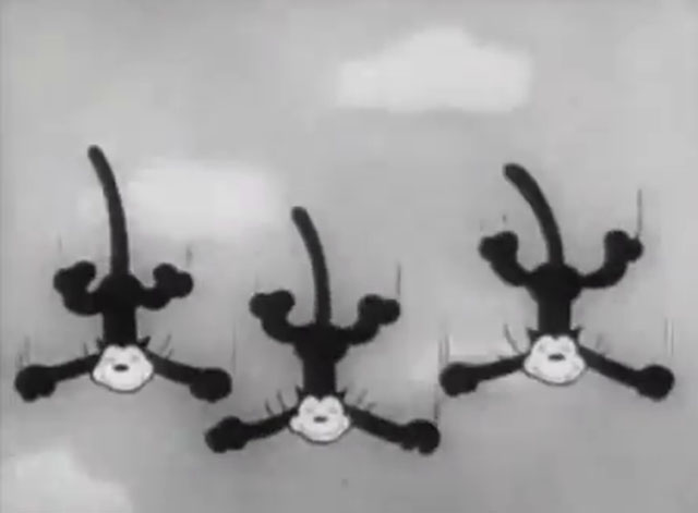 Betty Boop's Crazy Inventions - three black cats falling from sky