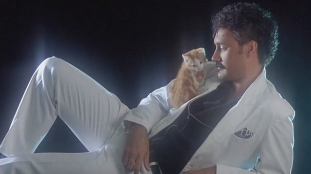 Boy - Alamein Taiki Waititi dressed as Thriller Michael Jackson with kitten