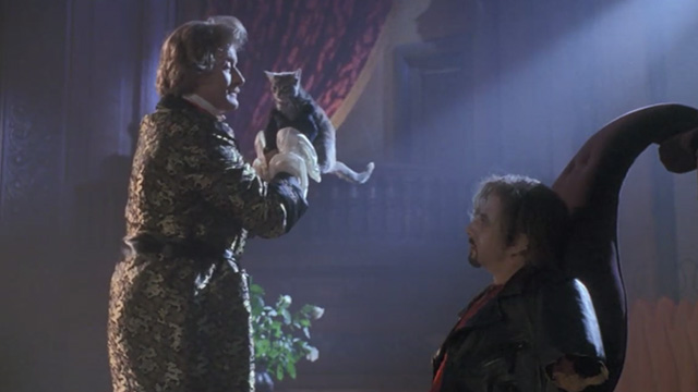 Buffy the Vampire Slayer - Lothos Rutger Hauer holding up tabby kitten with Amilyn Paul Reubens