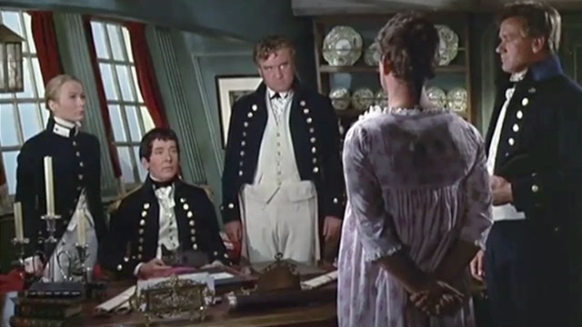 Carry On Jack - Captain Fearless Kenneth Williams holding grey cat with Juliet Mills and Donald Houston