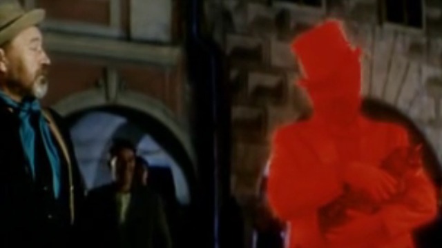 The Cassandra Cat - Mokol tabby cat held by Magician painted red with Oliva