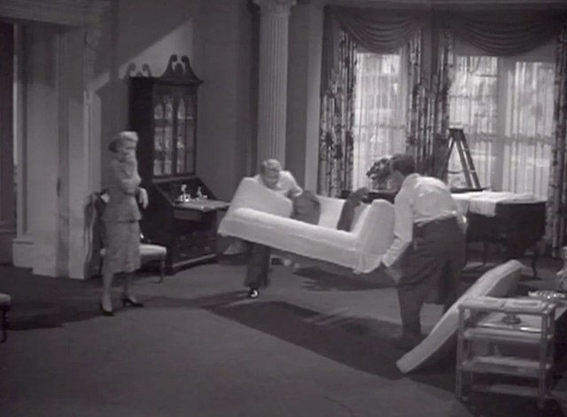 Cass Timberlane - Cass Timberlane Spencer Tracy moving couch with tabby cat Cleo and Virginia Lana Turner