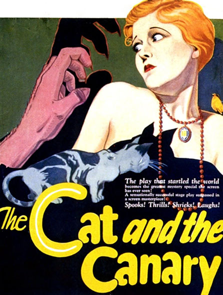 The Cat and the Canary - color movie poster