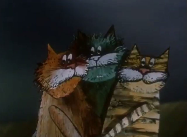 Cat Chorus - Кошачий концерт - cartoon cats looking scared