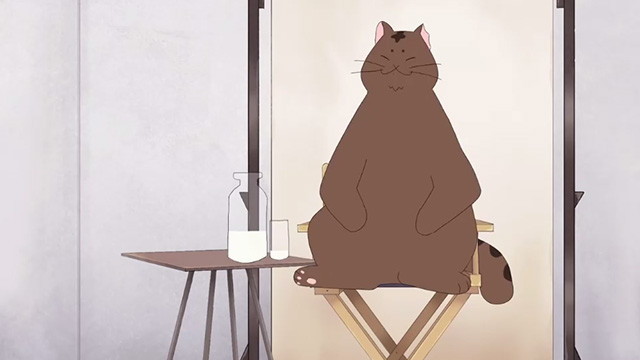 Catsing Call - cartoon large brown cat Richard Dad