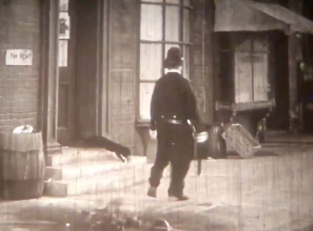 The Cat's Meow - black cat running in front of Eddie Harry Langdon