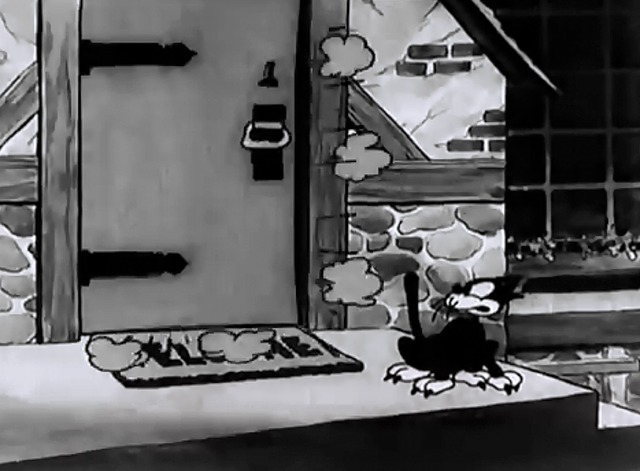 Disney Silly Symphony The Cat's Out - cat put back outside