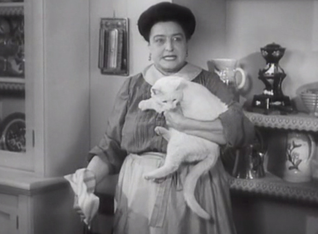 Chasing Yesterday - Therese Helen Westley holding white cat Whitey