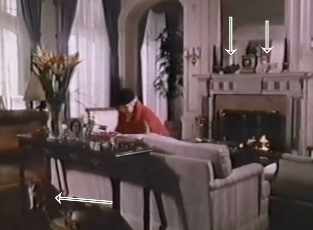 Christmas Eve - Amanda Loretta Young with several cats in living room