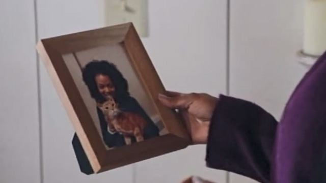 Christmas Everlasting - photograph of Alice holding orange tabby cat Mr. Freckles