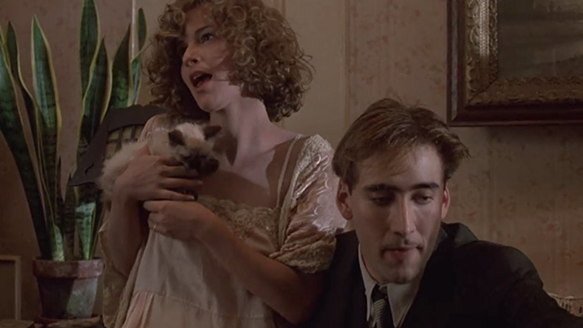 The Cotton Club - Vincent Nicolas Cage and Patsy Jennifer Gray with Siamese kitten