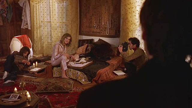 CQ - Valentine Dragonfly Angela Lindvall sitting with hippies and calico cat and kittens