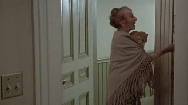 Crackers - Mrs. O'Malley Marjorie Eaton enters apartment carrying orange tabby cat