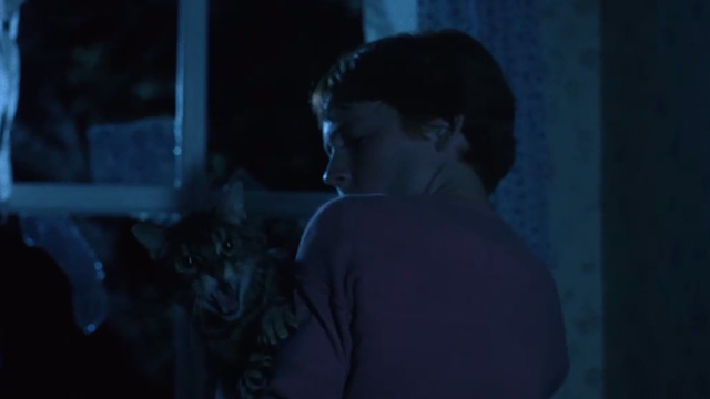 Critters - Brad Scott Grimes holding hissing Bengal tabby cat Chewie