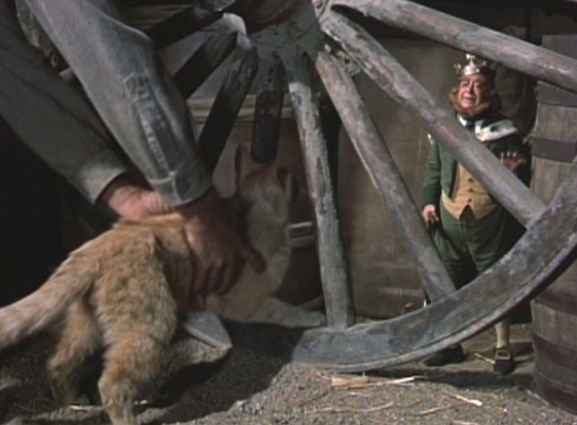 Darby O'Gill and the Little People - orange tabby cat Ginger being pulled away from King Brian