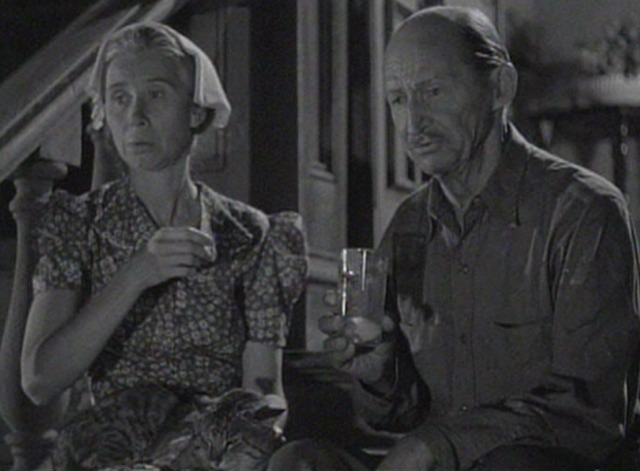 Deadline at Dawn - older couple on stoop with tabby cat close