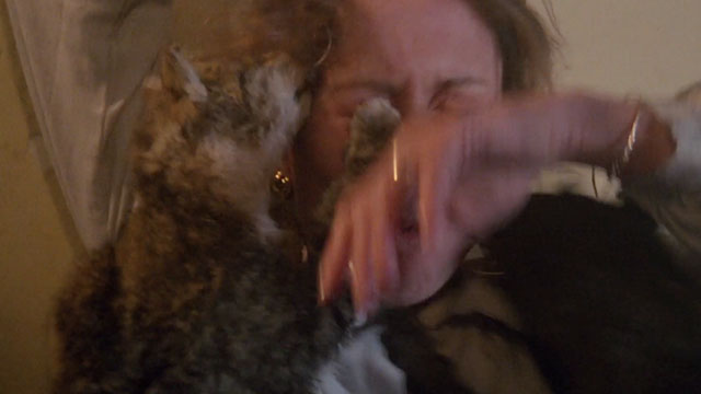 Demonia - Lilla Carla Cassola being attacked by cat puppets