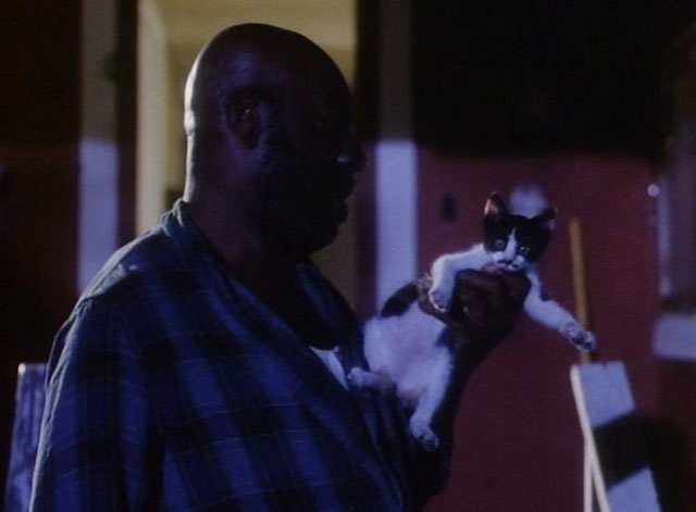 The Enchanted - calico kitten held by Booker Julius Harris