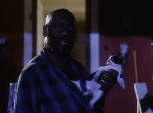 The Enchanted - calico kitten held by Booker Julius Harris