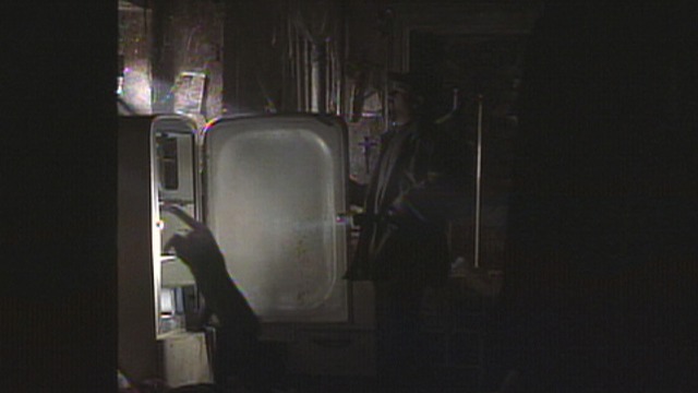 End of Days - black cat jumping out of refrigerator