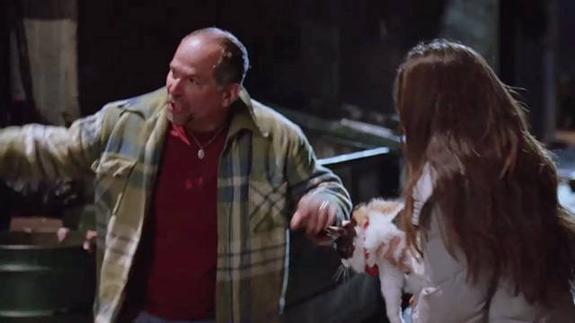 Everybody Wants to be Italian - Marisa Cerina Vincent holding long haired calico cat Miles with Steve John Kapelos
