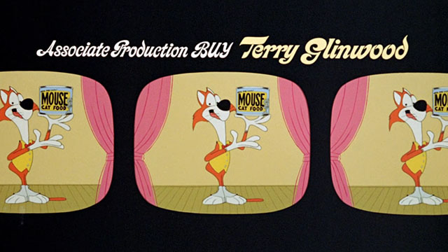 Every Home Should Have One - cartoon orange and white cat with Mouse Cat Food tin