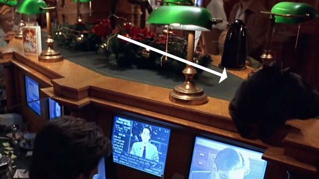 Eye of the Beholder - black cat on top of communication center