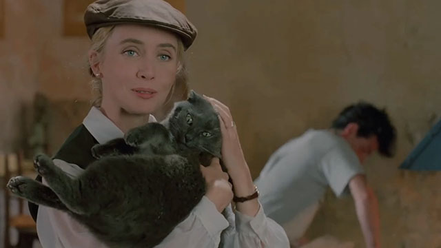 Face the Music - Julie Lysette Anthony holding large gray cat Thelonious Gros Minet