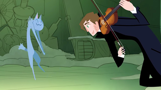 Fantasia Dei Gatti - blue cat moved by Augustin Hadelich violin
